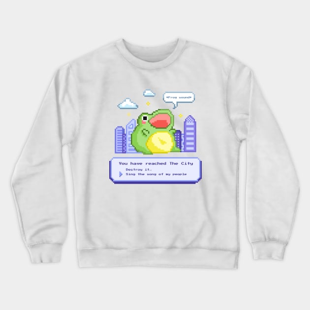 Frogzilla Crewneck Sweatshirt by johanly